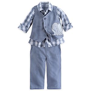 Dumbo Deluxe Shirt, Vest and Pants Set for Baby