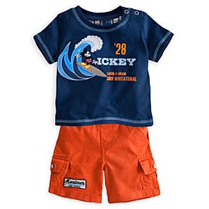 Mickey Mouse Tee and Shorts Surf Set for Baby