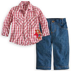 Woody Woven Shirt and Pants Set for Baby