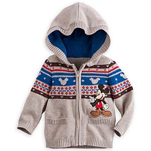 Mickey Mouse Hooded Knit Sweater for Baby