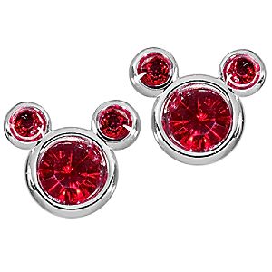 Birthstone Mickey Mouse Earrings