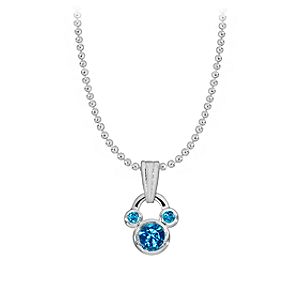 Mickey Mouse Birthstone Necklace