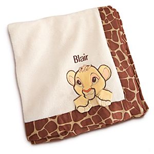 Simba Plush Blanket for Baby - Personalizable