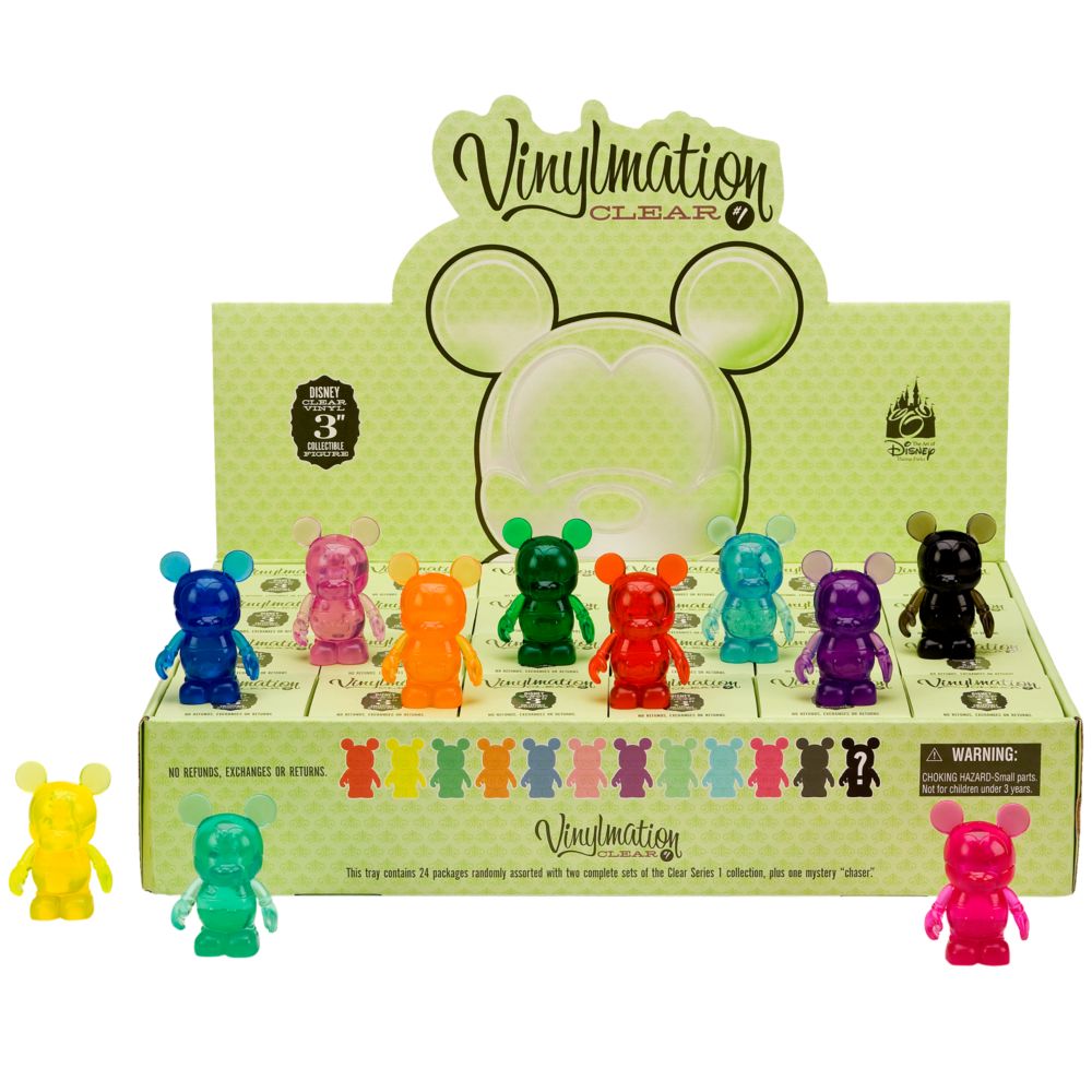 Vinylmation Clear 1 Series Figures - 3'' - Tray of 24-Pc.