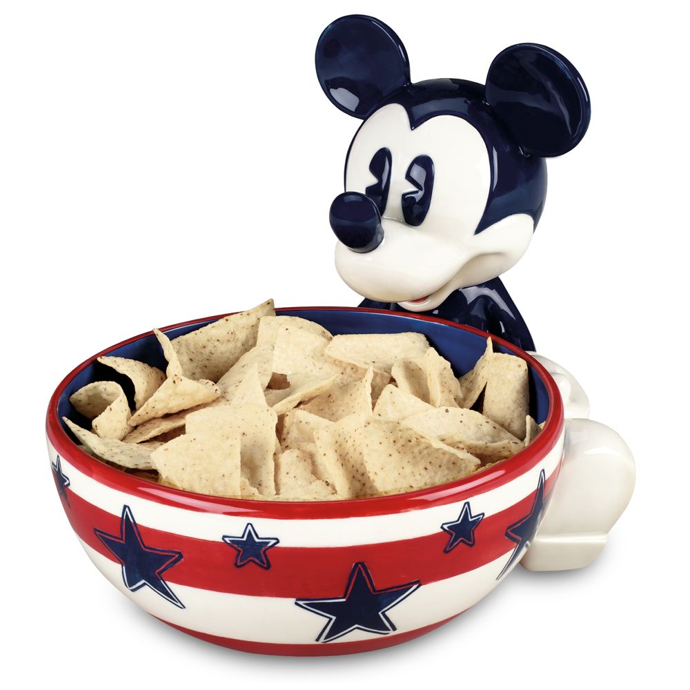 Red, White and Mickey Mouse Chip Bowl
