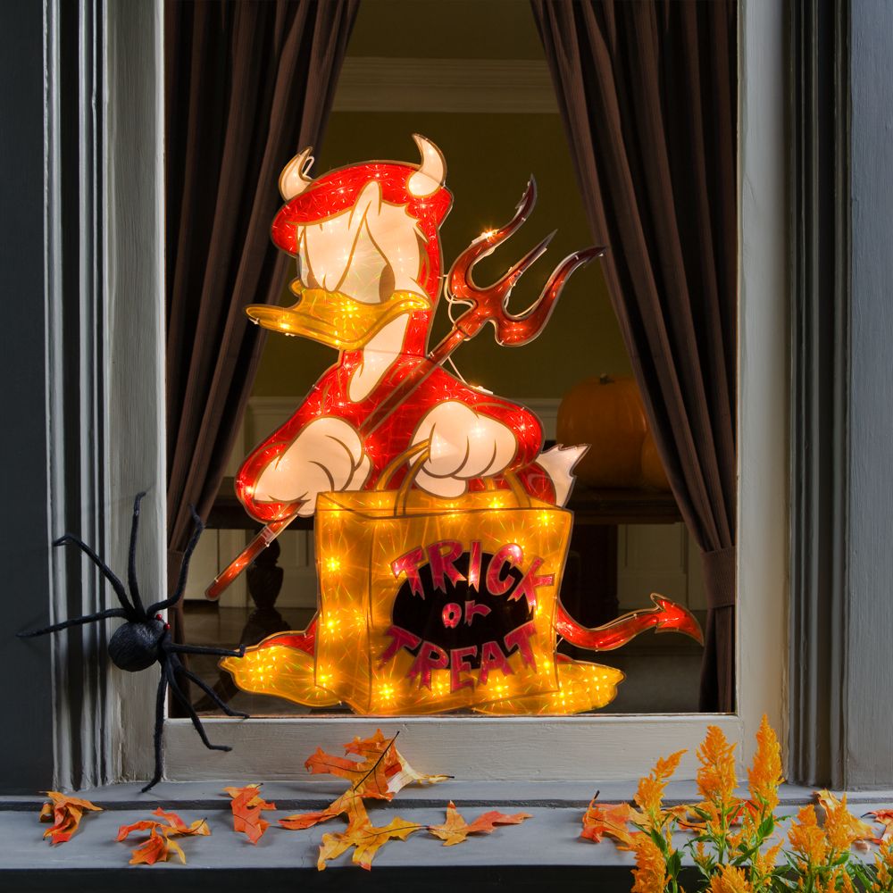 Halloween Donald Duck Light-Up Window D&eacute;cor