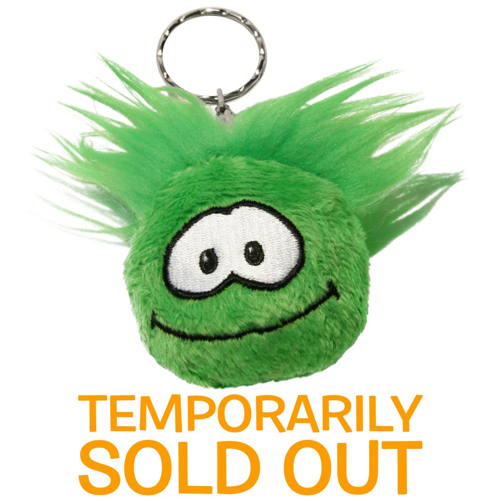 Club Penguin Green Puffle Keychain