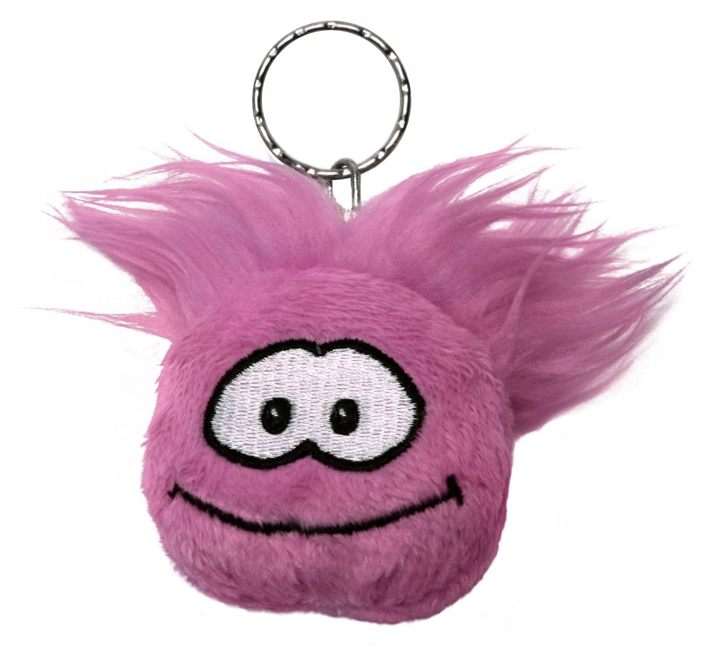 Club Penguin Pink Puffle Keychain