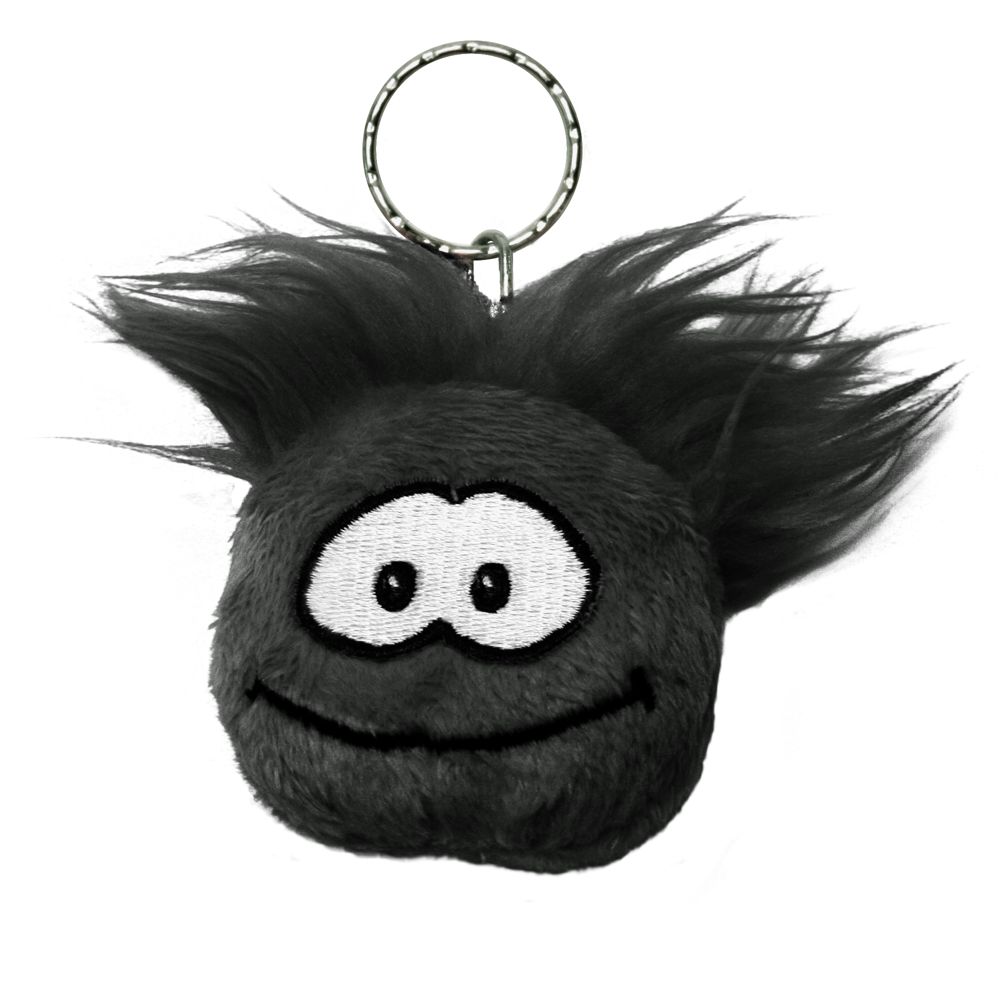 Club Penguin Black Puffle Keychain