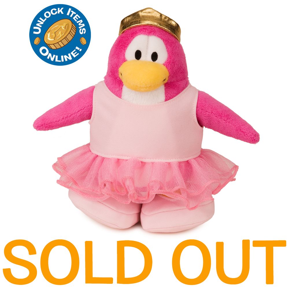 Club Penguin 6 1/2'' Limited Edition Penguin Plush - Ballerina