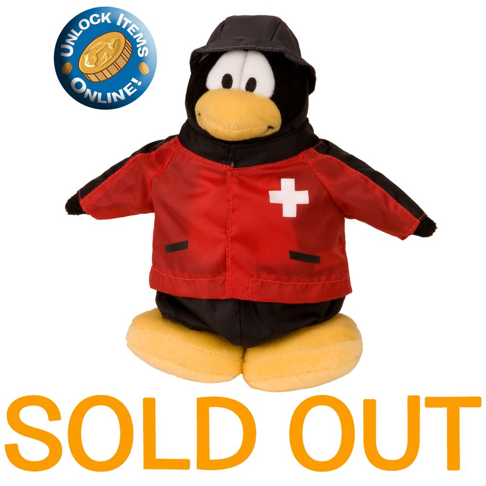Club Penguin 6 1/2'' Limited Edition Penguin Plush - Rescue Squad