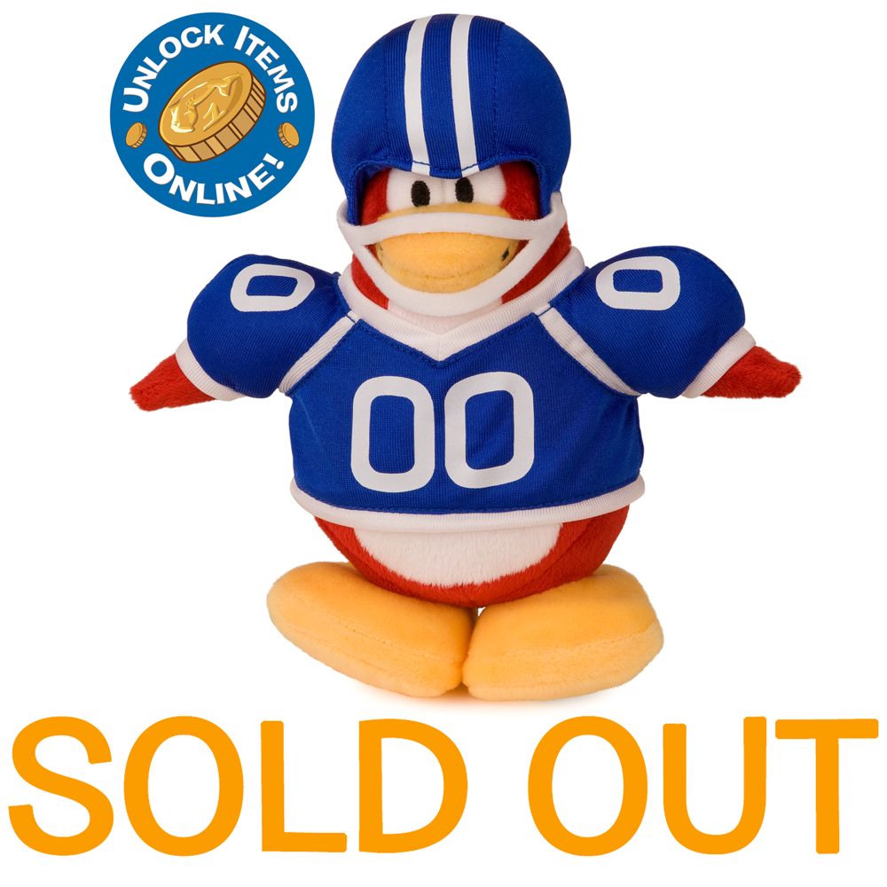 6 1/2'' Limited Edition Club Penguin Plush - American Football Player