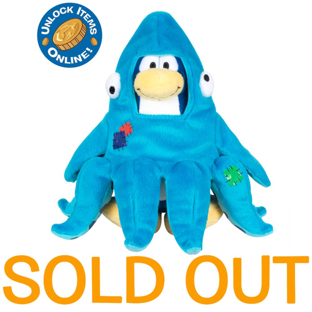 Club Penguin 6 1/2'' Limited Edition Penguin Plush - Squidzoid