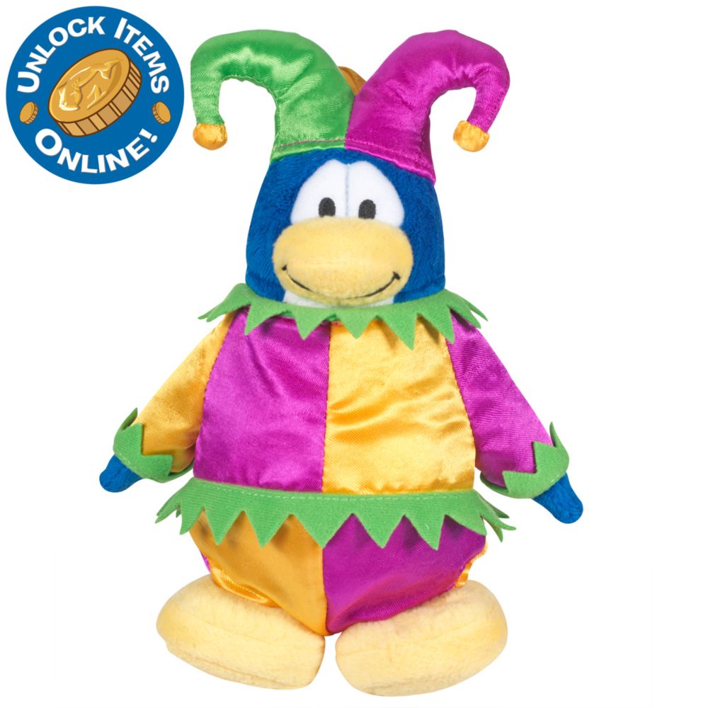 Club Penguin 6 1/2'' Limited Edition Penguin Plush - Court Jester