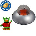Club Penguin Spaceship Vehicle with Space Alien