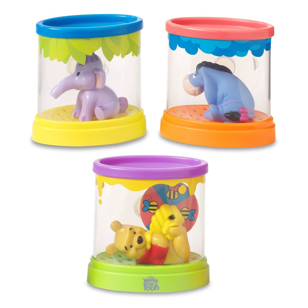 3-Pc. Waterfall Stackers Winnie the Pooh Bath Toy Set