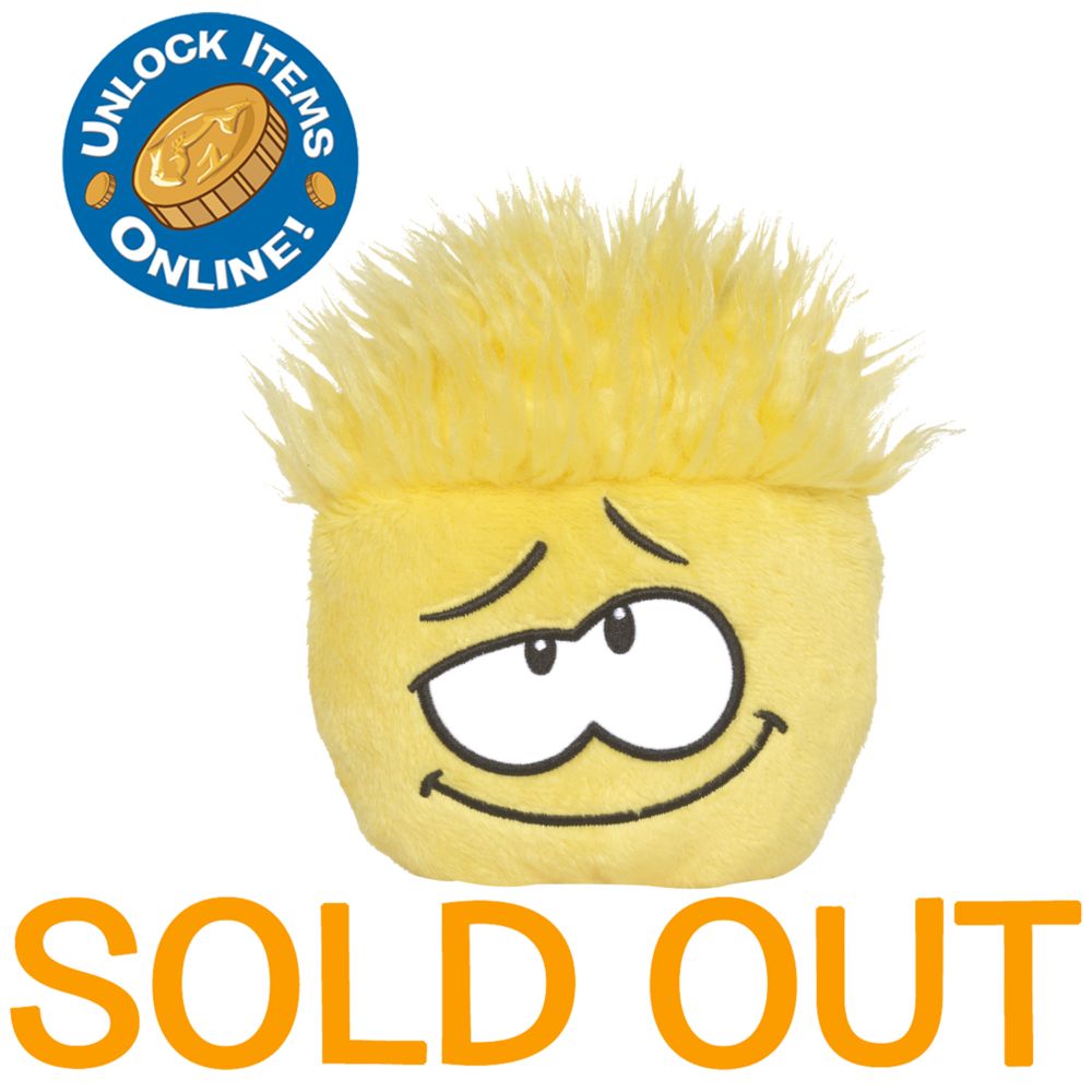 Club Penguin Yellow 4'' Pet Puffle - Artistic!