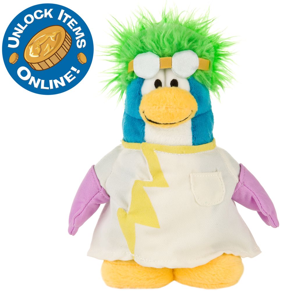 Club Penguin 6 1/2'' Limited Edition Penguin Plush - Rad Scientist