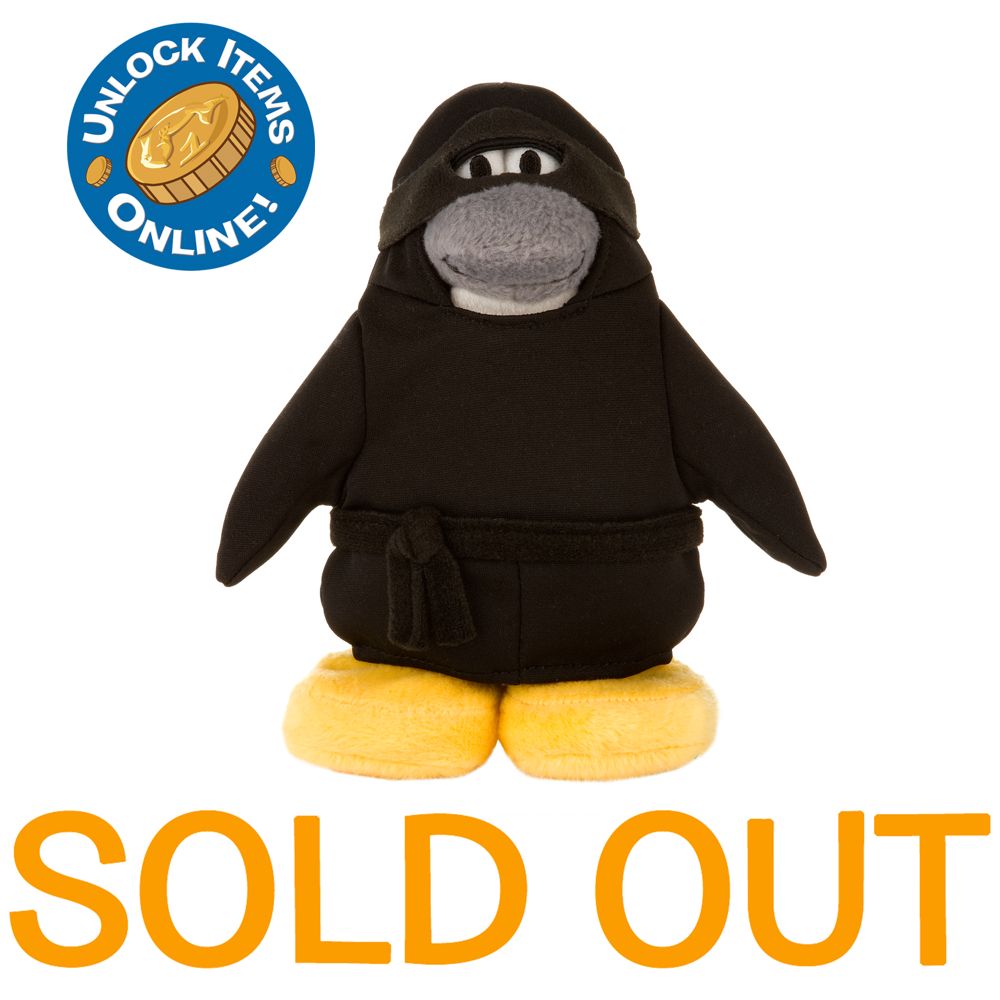 Club Penguin 6 1/2'' Limited Edition Penguin Plush - Ninja