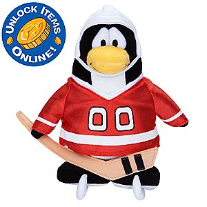 Club Penguin 6 1/2 Limited Edition Penguin Plush - Hockey Player
