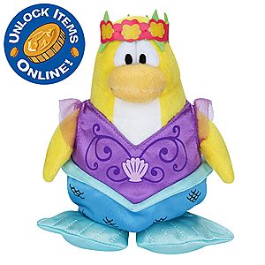 Club Penguin 6 1/2 Limited Edition Penguin Plush - Mermaid