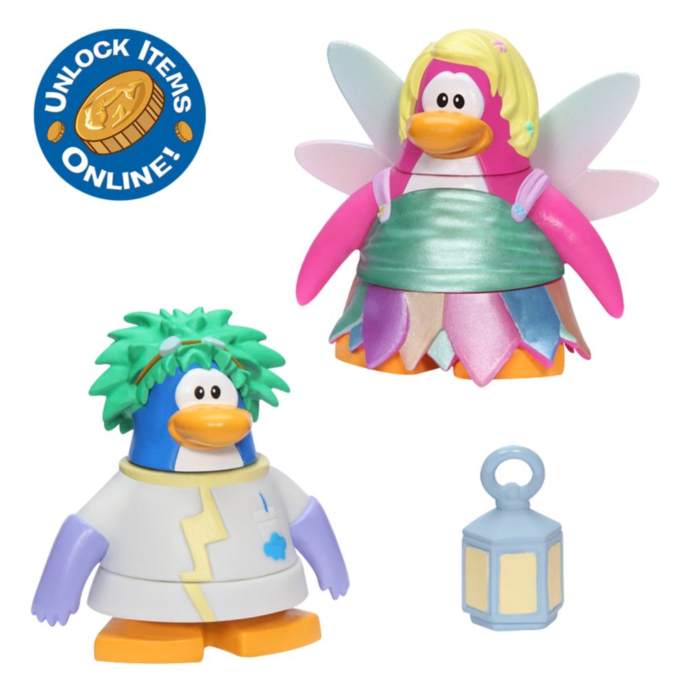Club Penguin 2'' Mix 'N Match Figure Pack - Rad Scientist and Faery