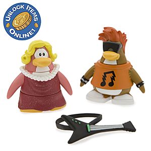 Club Penguin 2 Mix N Match Figure Pack - Rockstar and Ruby & the Ruby Girl