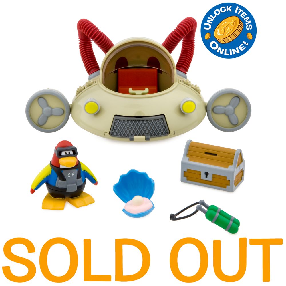 Club Penguin Aqua Grabber Vehicle with Scuba Diver Figure