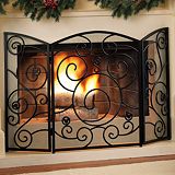 Wrought-Iron Mickey Mouse Fireplace Screen