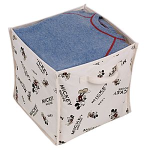 Foldable Vintage Mickey Mouse Storage Cube Set -- 2-Pc.