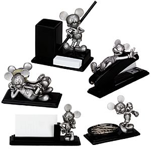 Pewter Mickey Mouse Desk Set -- 5-Pc.