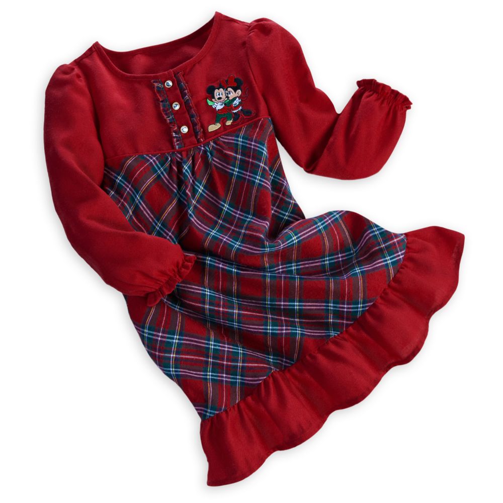 Mickey and Minnie Mouse Nightgown for Girls - Holiday