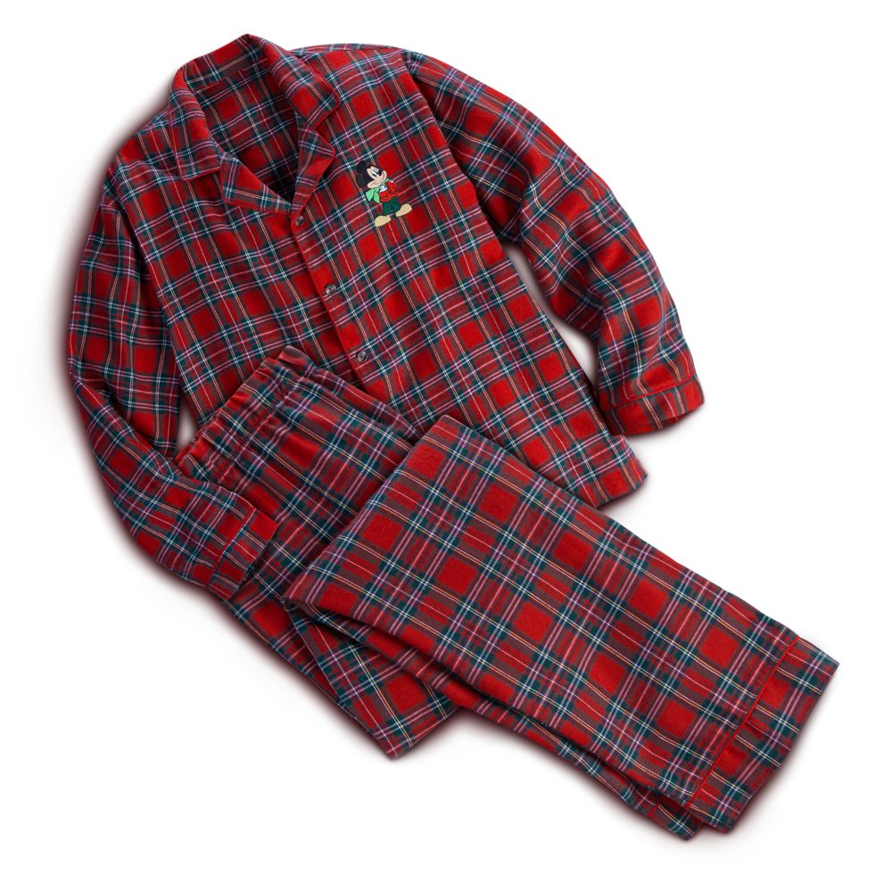 Mickey Mouse Flannel Pajama Set for Men - Holiday