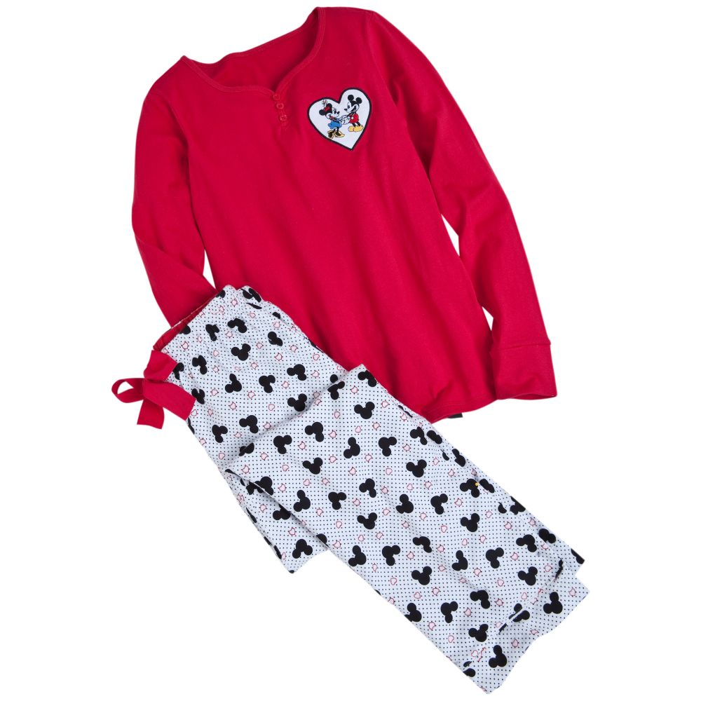 Sweetheart Minnie and Mickey Mouse Pajamas Gift Set for Women -- 2-Pc.