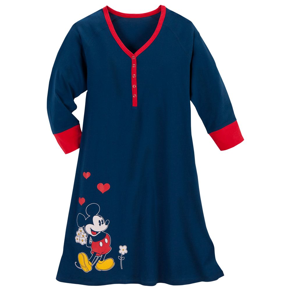 Raglan Mickey Mouse Nightshirt for Women