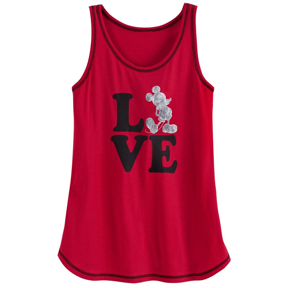 LOVE Mickey Mouse Sleep Tank for Women