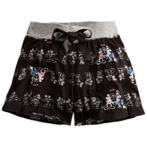 Minnie and Mickey Mouse Sleep Shorts for Women