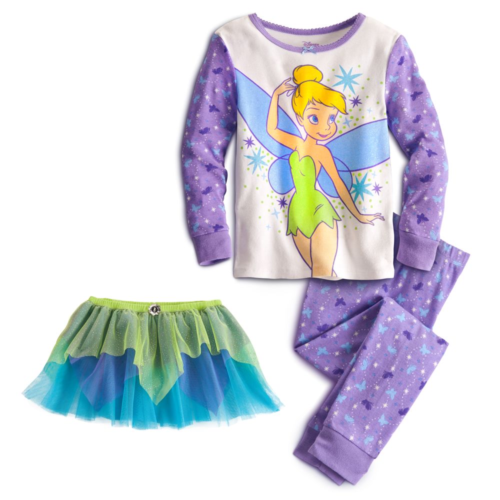 Tinker Bell PJ Pal and Tutu Set for Girls - Deluxe