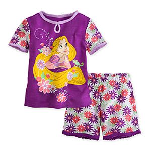 Rapunzel PJ Pal Shorts Set for Girls