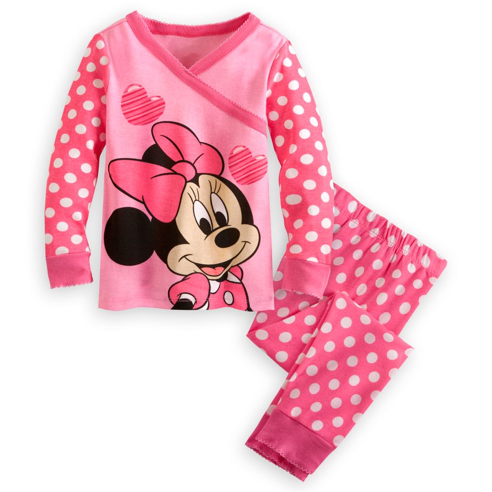 Minnie Mouse Kimono Top PJ Pal Set for Girls