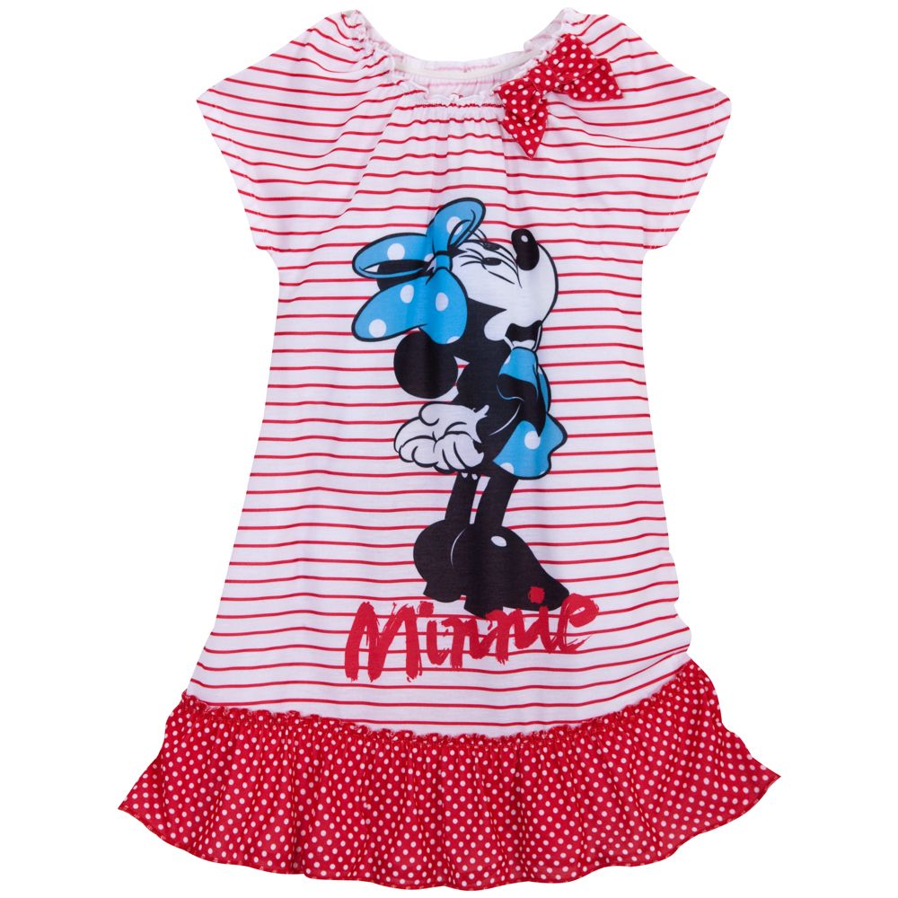 Striped Minnie Mouse Nightshirt for Girls