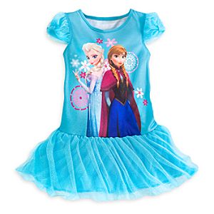 Anna and Elsa Deluxe Nightshirt for Girls - Frozen