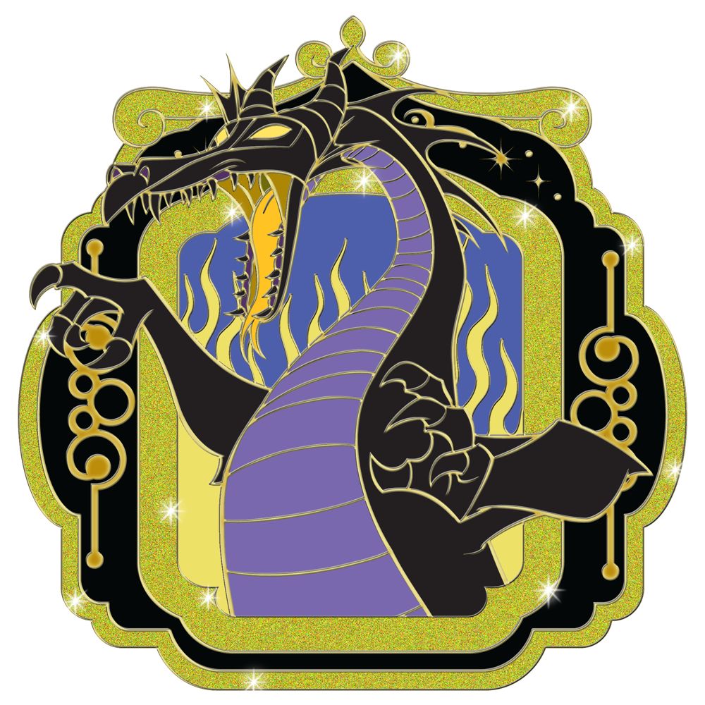 Fantasy Folk Series Maleficent as Dragon Pin