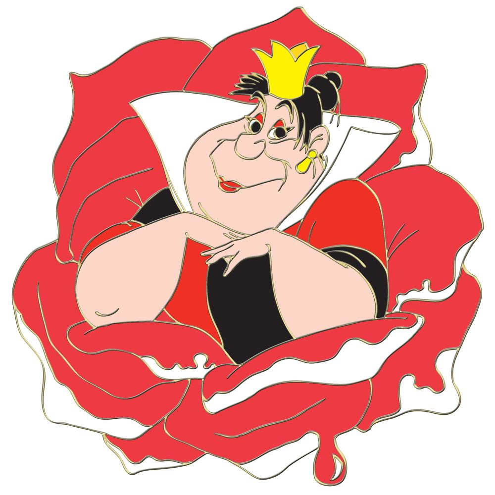 Fantasy Flowers Series Queen of Hearts Pin