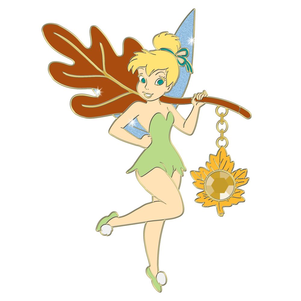 November Birthstone Dangler Tinker Bell Pin