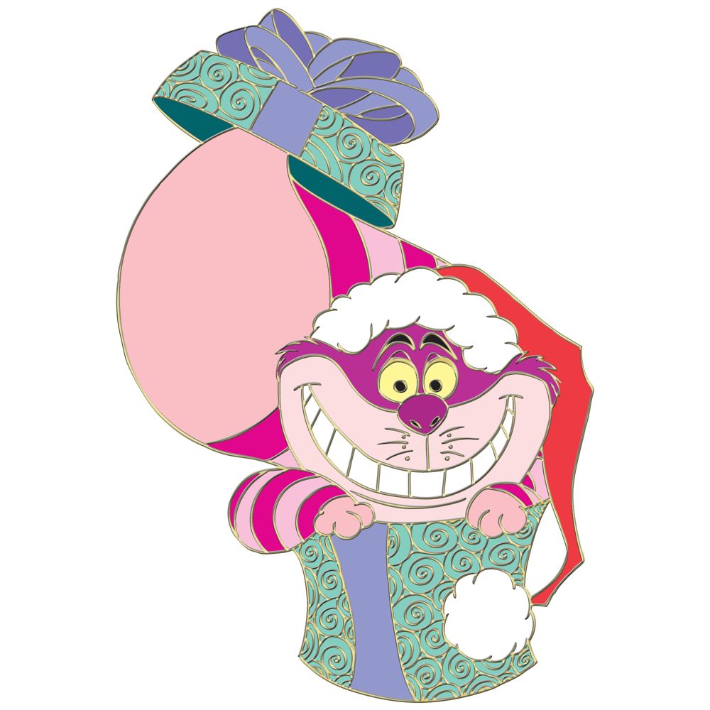 Jumbo Santa's Helper Cheshire Cat Pin
