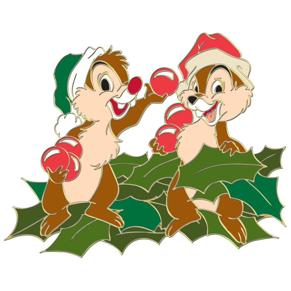 Jumbo Santa's Helper Chip an' Dale Pin