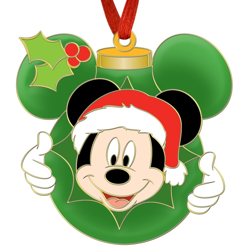 Holiday Ornament Mickey Mouse Pin