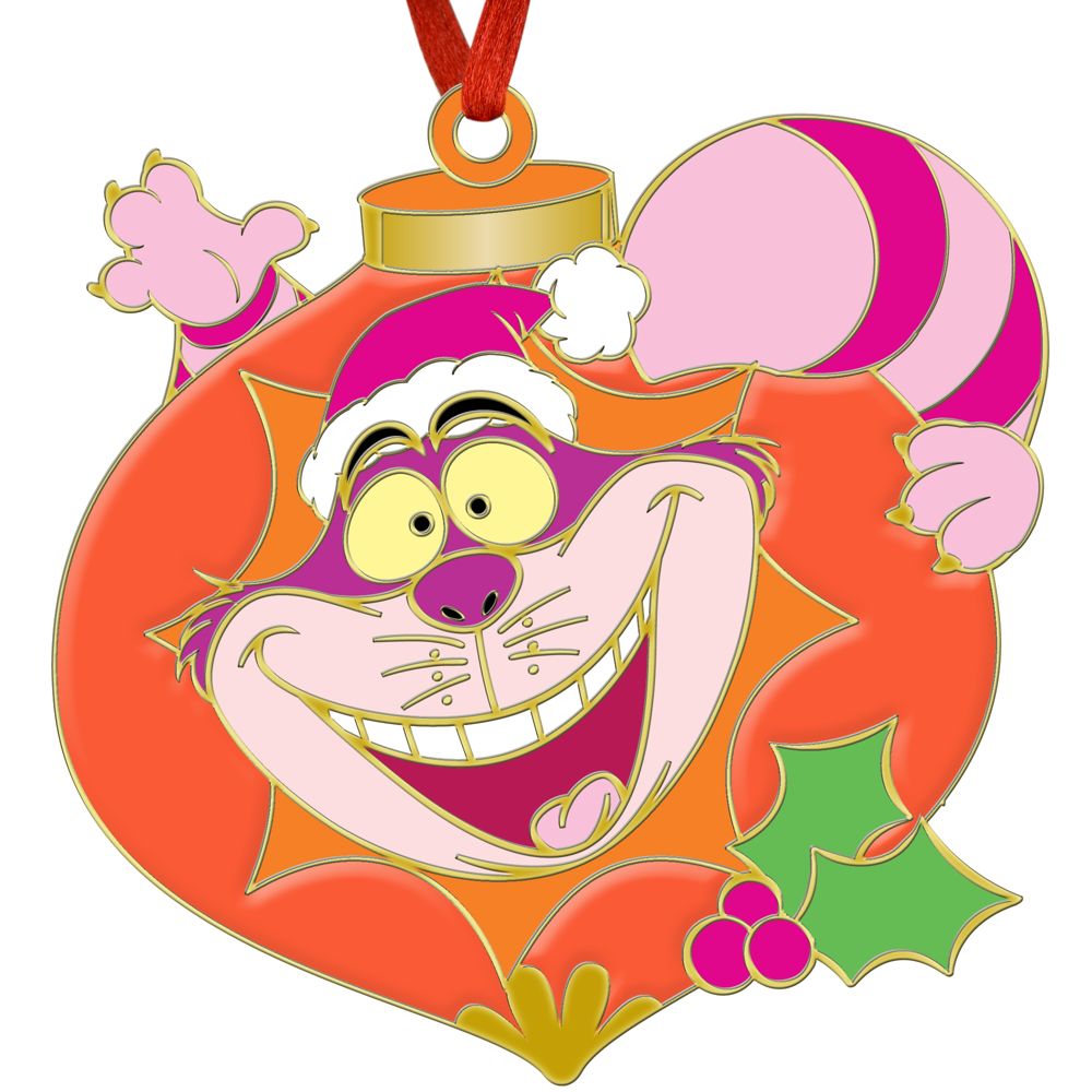 Holiday Ornament Cheshire Cat Pin