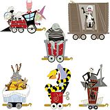 Holiday Train Tim Burton's The Nightmare Before Christmas Pin Set -- 6-Pc.